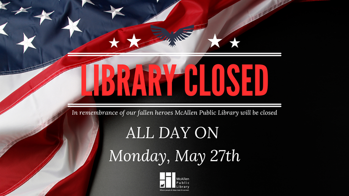 Library closings Digital Sign