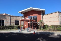 Front View of Palm View Branch Library