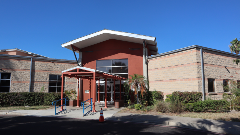 Front View of Palm View Branch Library