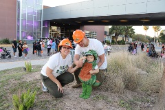 Family at Trick or Treat Trail