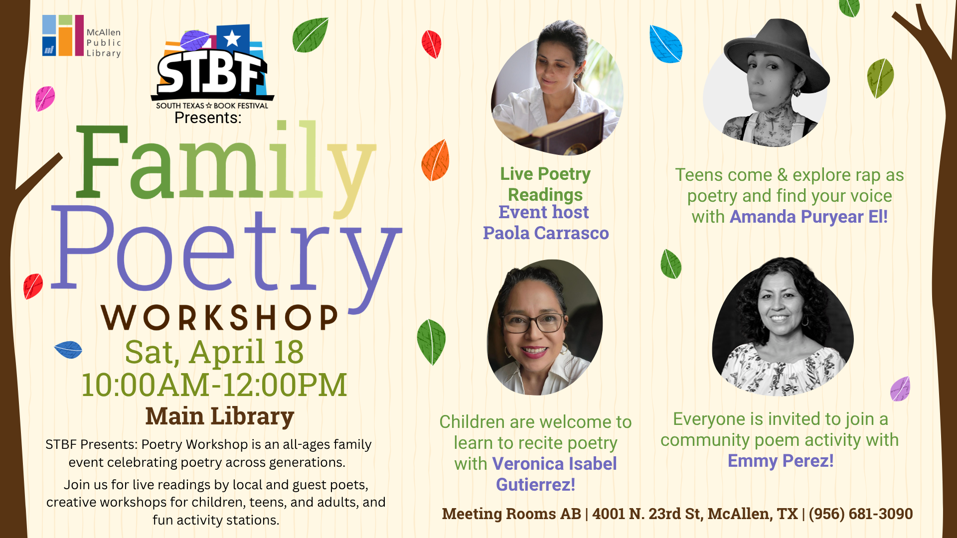Family Poetry Workshop Digital Teaser