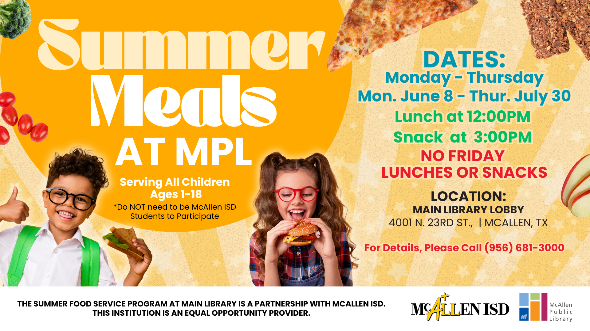 Image for Summer Meals at MPL