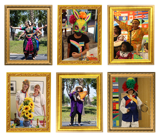 World Cultures Festival A collage of various activities during past World Cultures Festivals at Main Library.